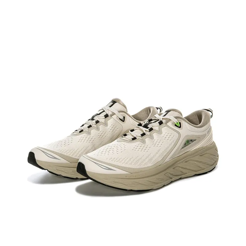 Erke Durable Breathable Low Top Trail Running Shoes Men's Beige Brown-1