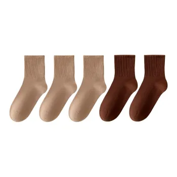 MIIOW Mid Calf Socks Women's 5 Pack