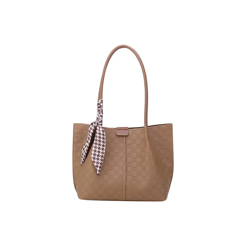 MingLu PU Shoulder Bag Regular Women's Khaki/Brown/Ecru/Black-0