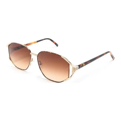 FENDI Pre-Owned Oval-frame Sunglasses