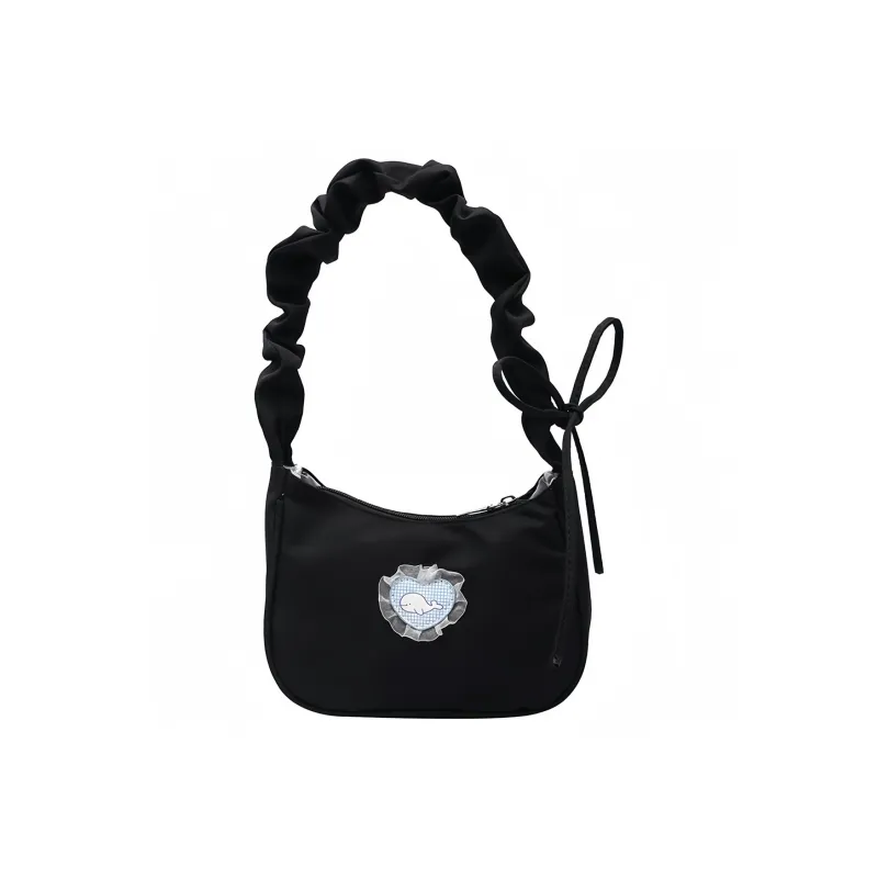 BALANG Canvas Shoulder Bag Regular Women's White/Black-12
