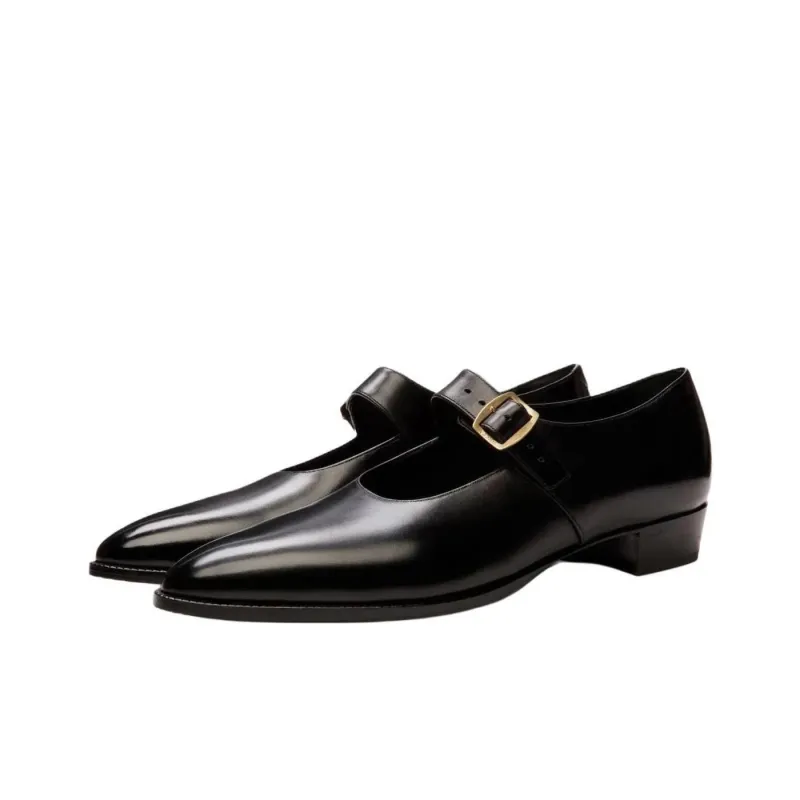 BALLY Glendale Chunky Heel Mary Jane Shoes Women's Black-3