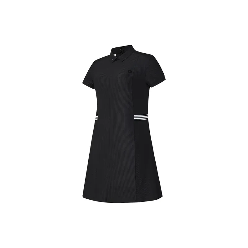FILA Short Sleeved Dresses Women's Pitch Black-1