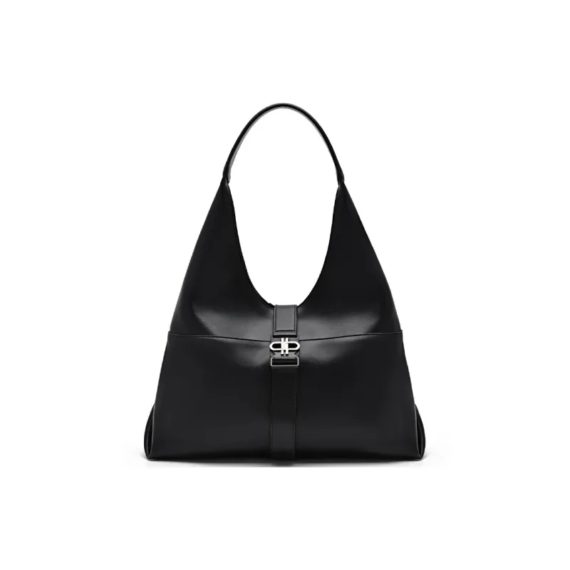 PEDRO PU Shoulder Bag Women's Black/Olive Green-0