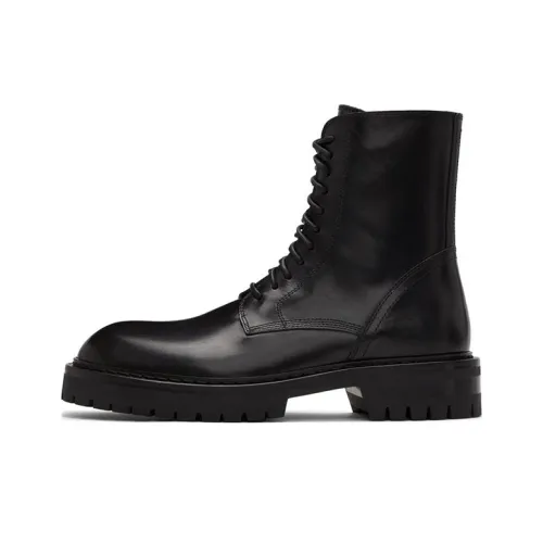 Ann Demeulemeester Martin Boots Men Black