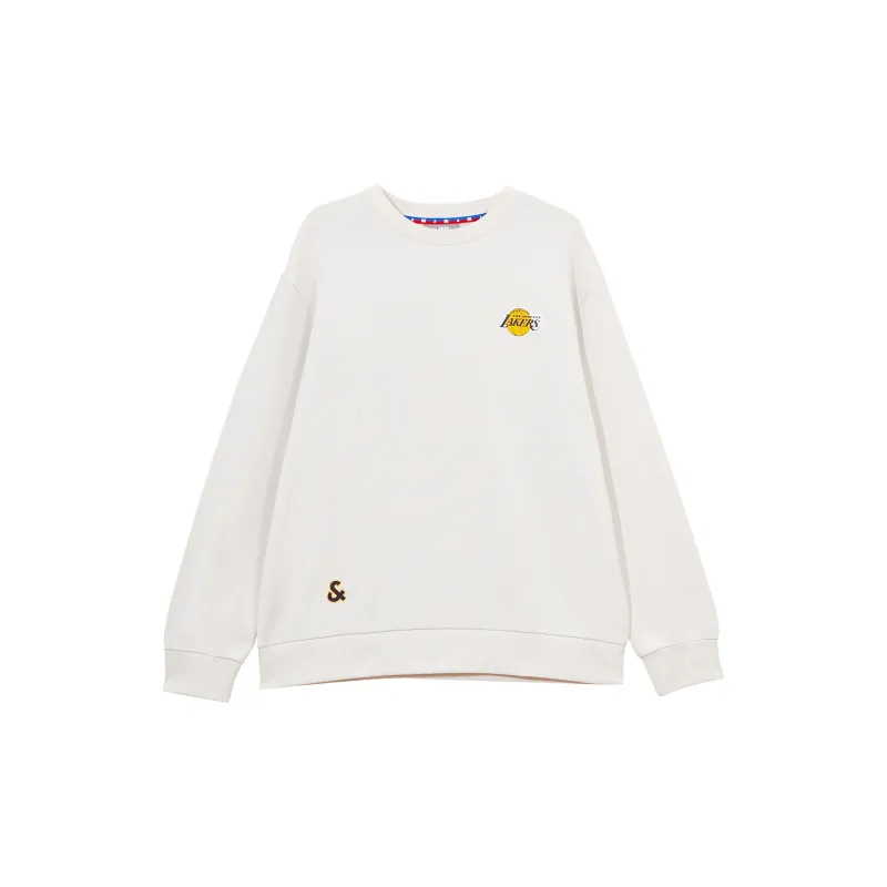 JACK JONES· JACK&JONES X NBA JACK&JONES X Lakers NBA Sweatshirt Unisex Satin White-1