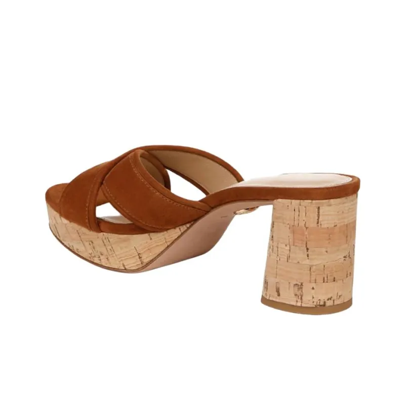 VERONICA BEARD Slide Slippers 7cm Women's Caramel-3