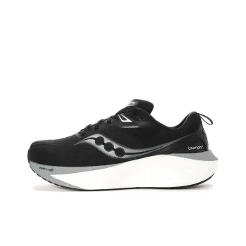 Saucony TRIUMPH 22 Slip Resistant And Breathable Low Top Running Shoes Men's Black White