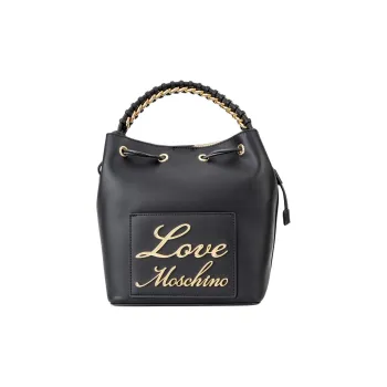 LOVE MOSCHINO Polyurethane Shoulder Bag, Crossbody Bag, Handbag Women's Black