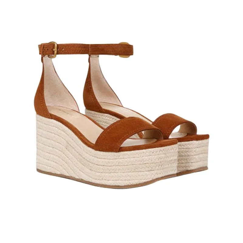 VERONICA BEARD Gianna Strap Sandals 8.8cm Women's Brown-2