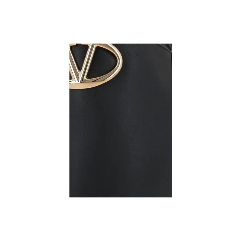 Valentino VlogoGARAVANI Calfskin Handbag Large Size Women's Black-3