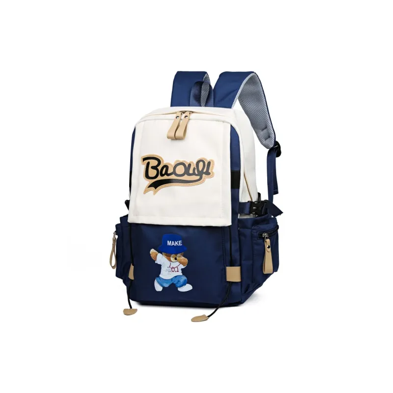 Cwatcun Nylon Backpack Regular Unisex Black/Burgundy/Orange/Green/Blue-18