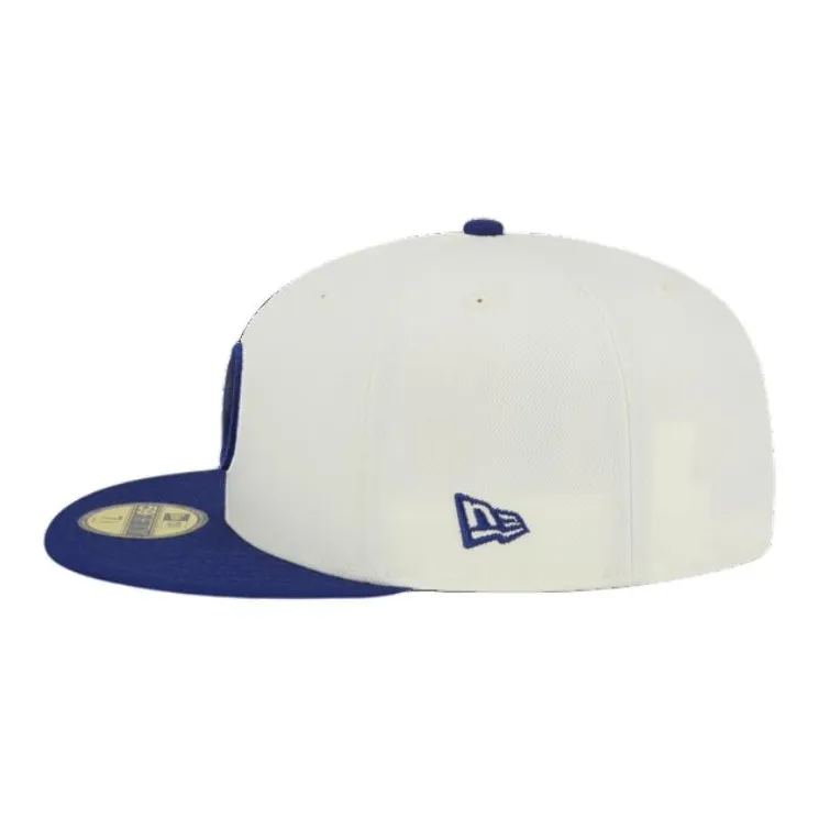 New Era Polyester, Cotton Baseball Caps Men's Beige/Marine Blue-3