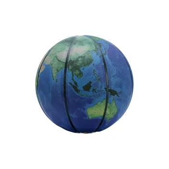 TESIEN PU Basketball Blue Green Tesen Size 7 Ball Training Unisex