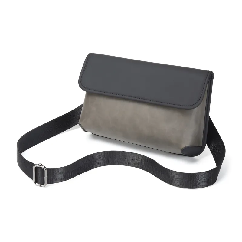 Slazenger PU Crossbody Bags Men's Gray Green-3