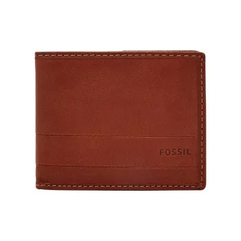 FOSSIL Leather Wallet Regular Men's Medium Umber