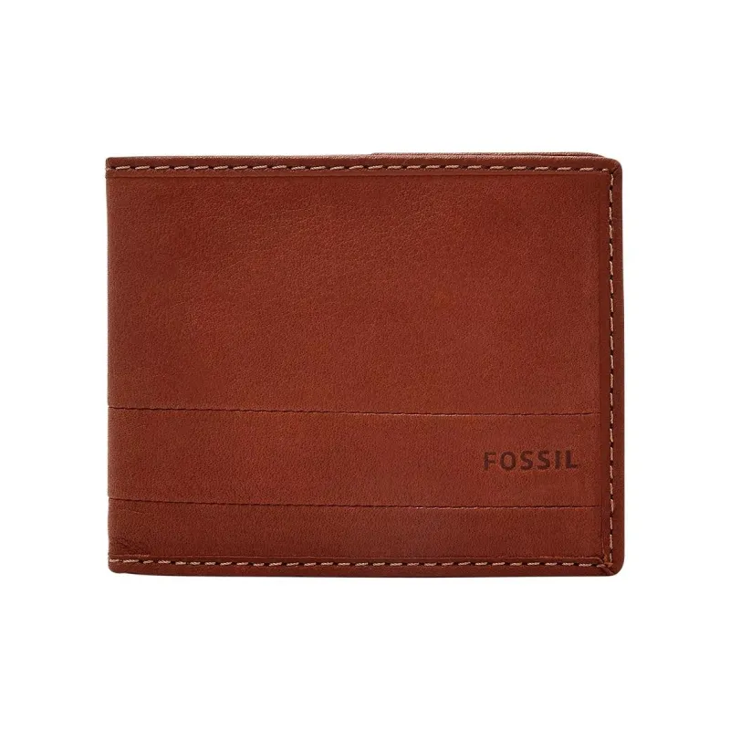 FOSSIL Leather Wallet Regular Men's Medium Umber-0