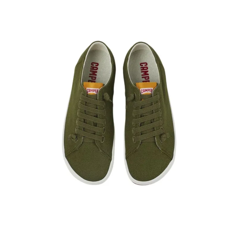 CAMPER Peu Low-Top Canvas Shoes Women's Green-3