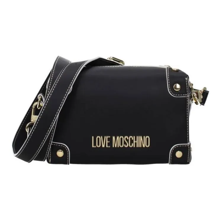 LOVE MOSCHINO Polyurethane Shoulder Bag, Crossbody Bag Women's Black-0