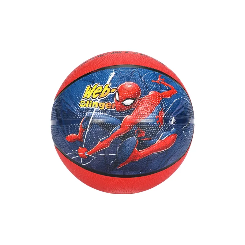 Disney Spider Man Series Rubber Basketball Red Blue Size 5 Training Kids'-1