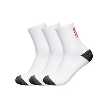 PEAK Mid Calf Socks Unisex 3 Pack White