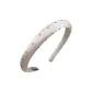 Slim Polka Dot Headband-Champagne