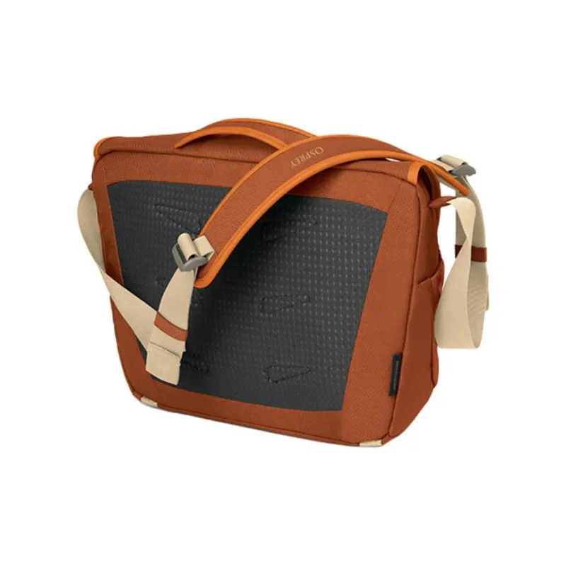 OSPREY Recycled Polyester Shoulder Bag, Crossbody Bag Regular Unisex Amber Orange-1