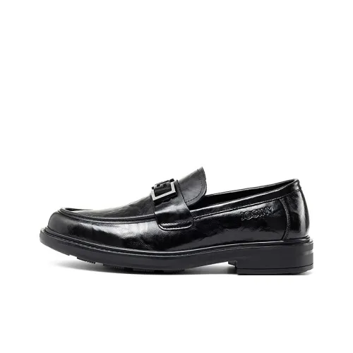 JOSINY Commute Casual Comfortable And Breathable Loafers Low Top Men's Black