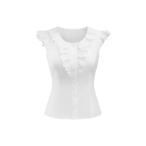 CREAMY SWEET Shirts Women's White