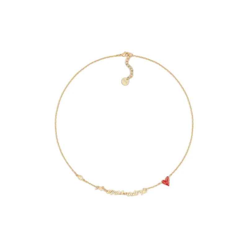 DIOR Resin, Metal Necklaces Women's Gold-0