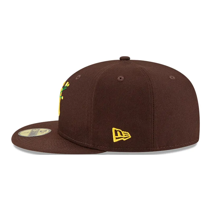 New Era Polyester Baseball Caps Unisex Brown-2