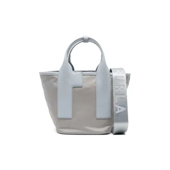 Furla Piuma Recycled Nylon Shoulder Bag Crossbody Bag Handbag Small Size Women's Light Blue