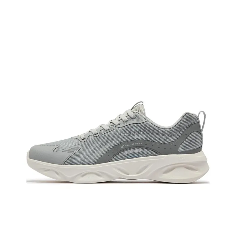361° Abrasion Resistant Low Top Running Shoes Men's Gray-0