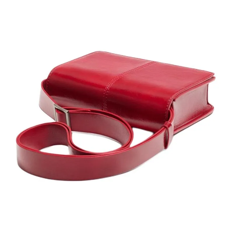 ZARA PU Shoulder Bag Crossbody Bag Regular Men's Red-2