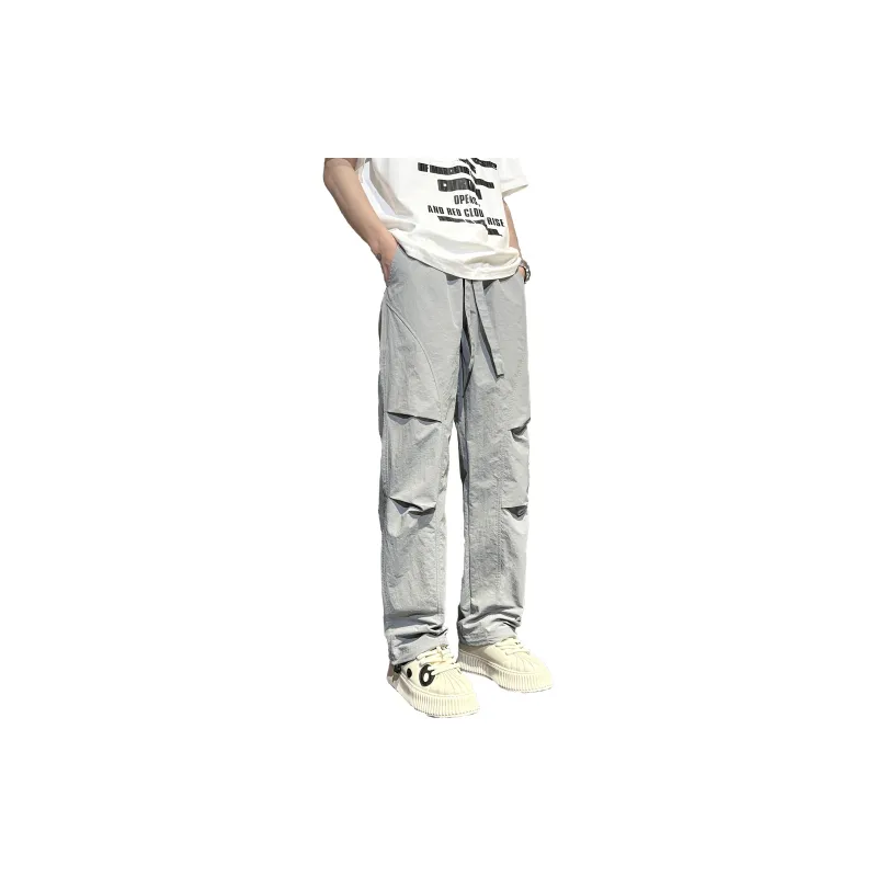 EGOU Solid Color Basic Cargo Pants Unisex-18