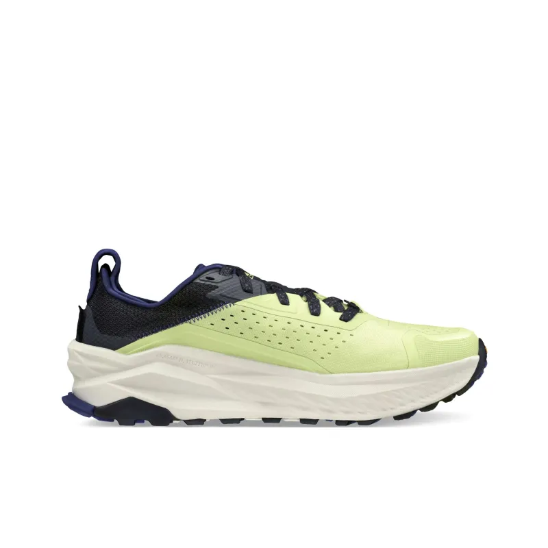 Altra Anti Slip Wear Resistant Low Top Trail Running Running Shoes Unisex Green Yellow Black-1