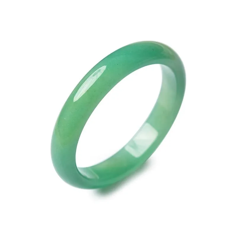 Artisan Lock Heart Jade Aventurine Jade Bangles Women's-0