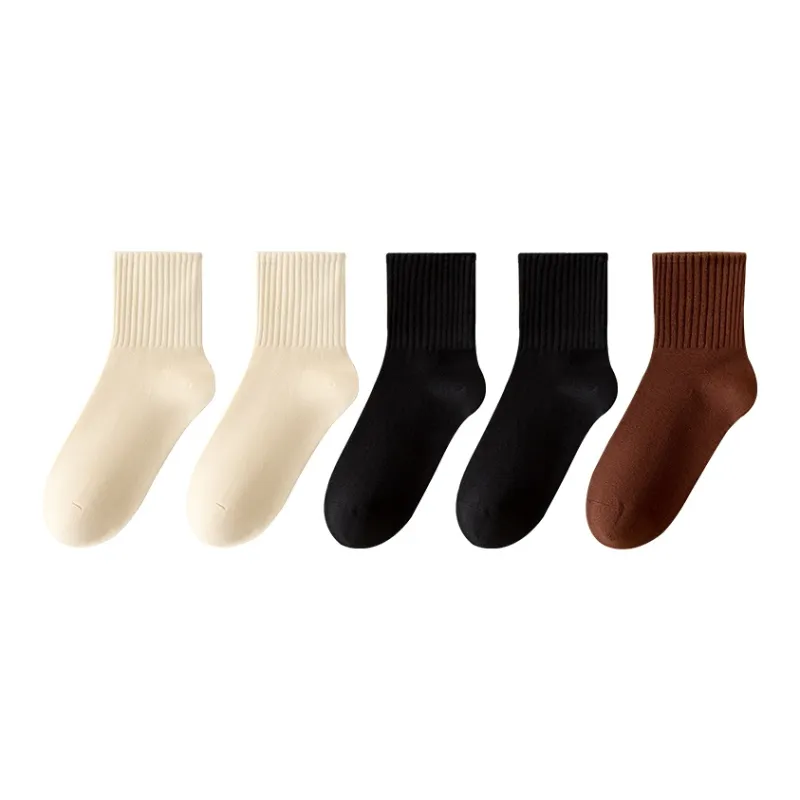 MIIOW Mid-Calf Socks Women's 5 Pack-3