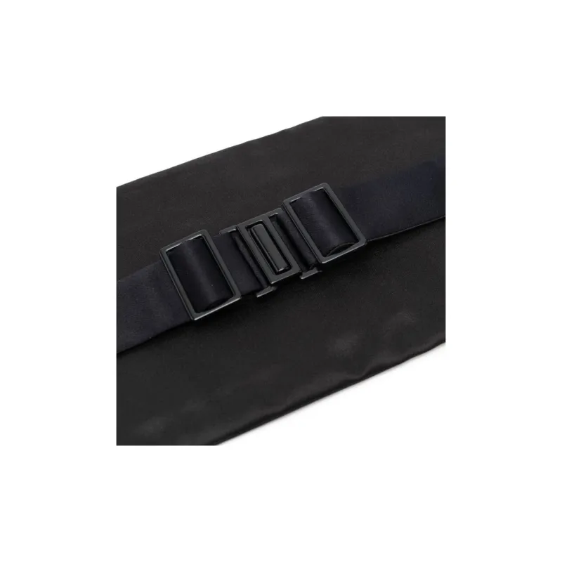 Tagliatore Circumferential Design Polyester Belt Men's Black-2