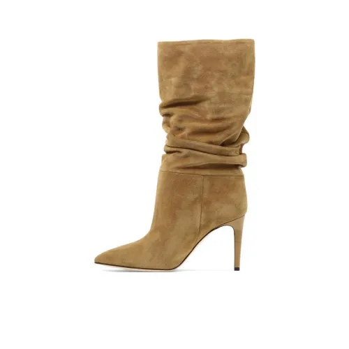 Paris Texas 95mm Suede Slouchy Stiletto Boots