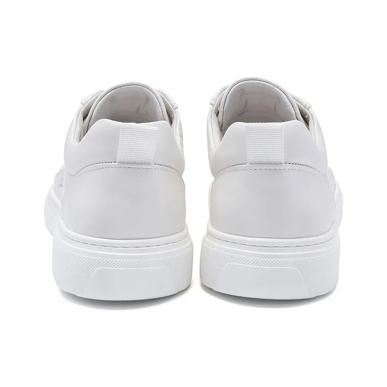 Satchi Anti Slip Wear Resistant Lightweight Breathable Low Top Skateboard Shoes Men's White-4