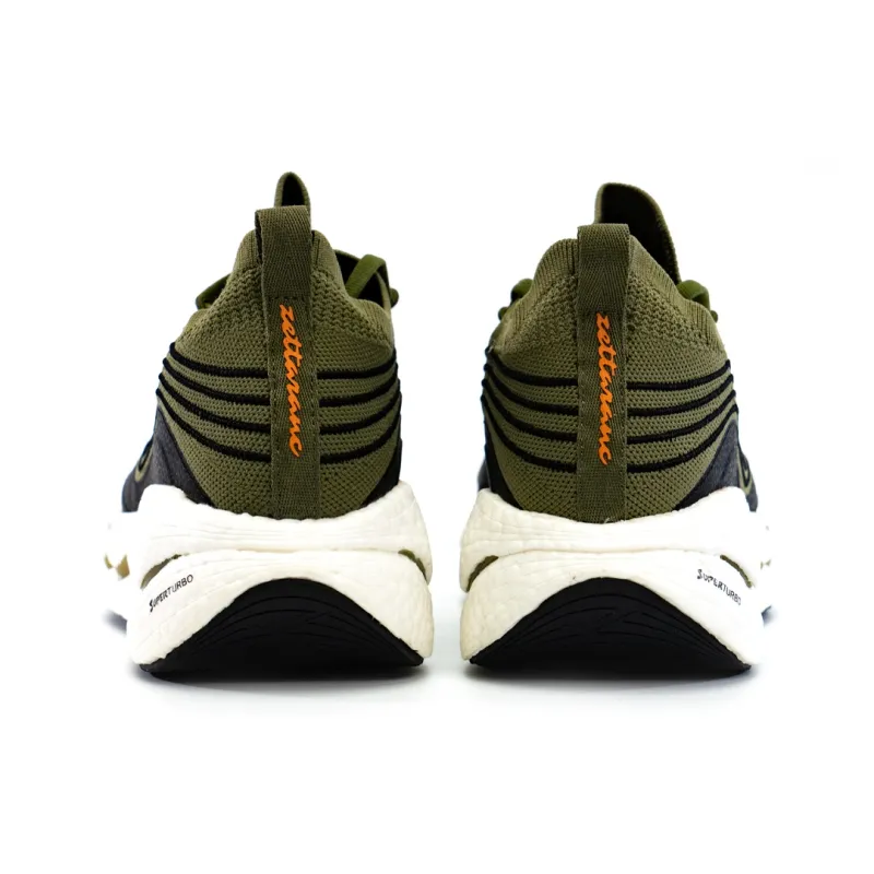 ZETTARANC Running Shoes Unisex Low Top Fairyland White/Black Warrior/Military Green-14