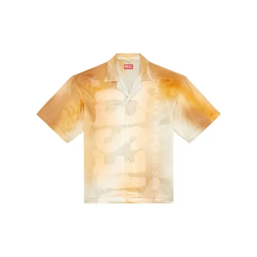 DIESEL Shirts Men Yellow/White