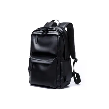 GOLF Leather Backpack Large Size Men's Black