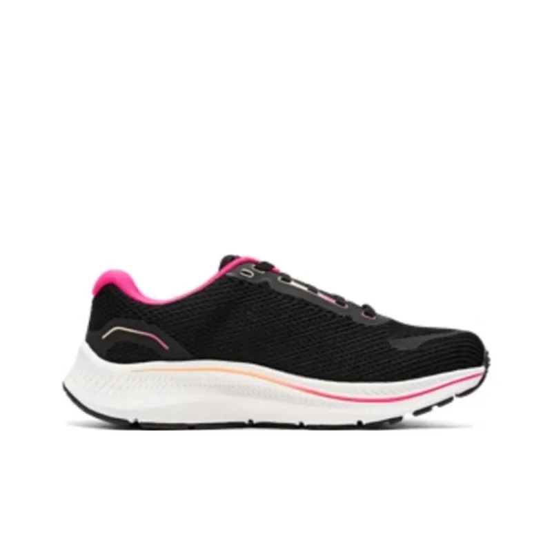 Skechers WOMEN'S GO Series Anti Slip Wear Resistant Low Top Casual Running Shoes Women's Black Pink-1