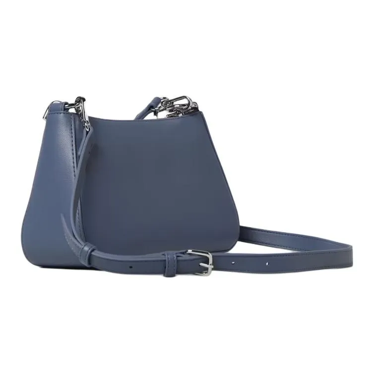 LOVE MOSCHINO Leather Portable Crossbody Bag Shoulder Bag Women's Blue-1
