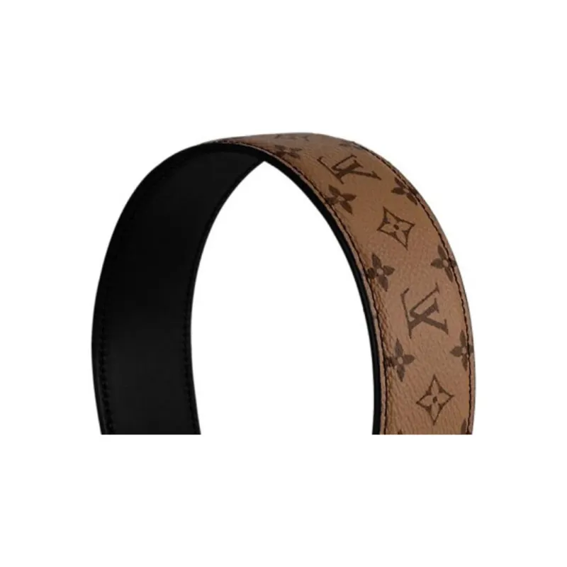 LOUIS VUITTON Leather Headbands Women's Brown-2