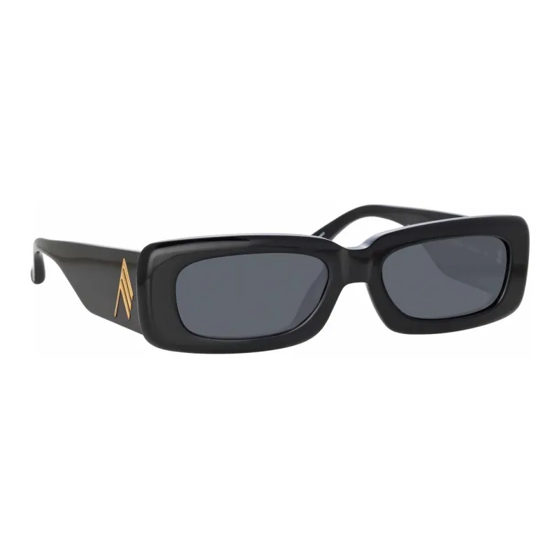 Linda Farrow X The Attico16 Mini Marfa Rectangular Frame Sunglasses-1