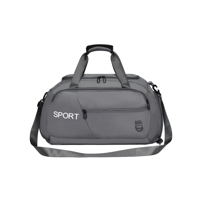 OURFUN Oxford Gym Bag Unisex Dark Gray/Black/Pink/Light Green/Dark Blue-0