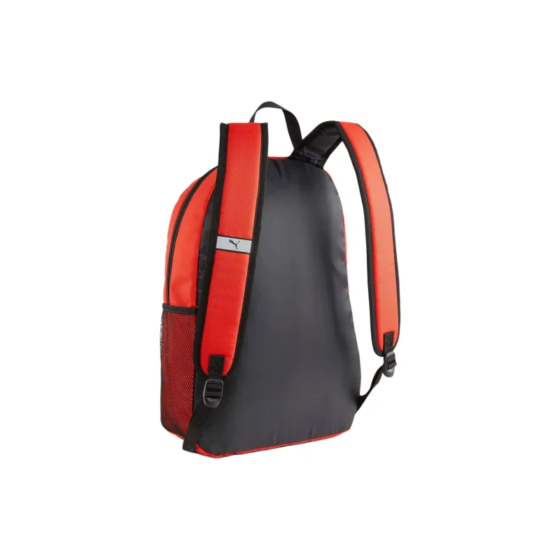 PUMA Fabric Backpack Medium Size Men's Black & Red-4